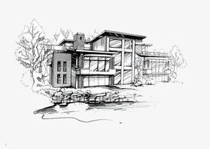 如何画房屋设计效果图手绘,房屋设计简图怎么画